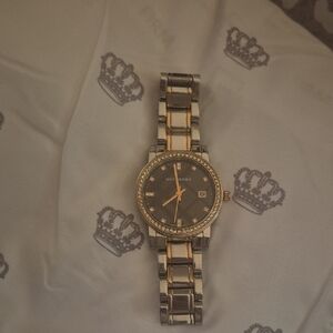 Burberry Silver and Gold Watch